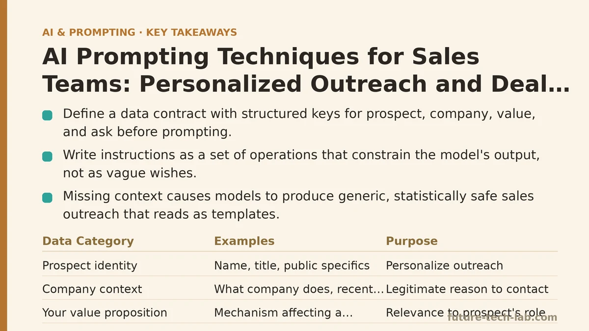 AI Prompting Techniques for Sales Teams: Personalized Outreach and Deal Follow-Ups