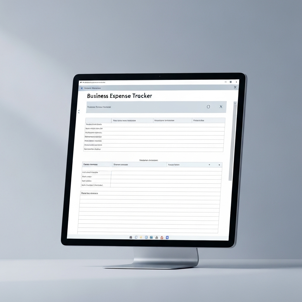 Business Expense Tracking Template Streamline Your Finances