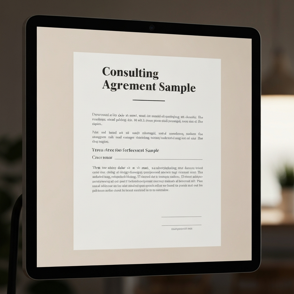 Consulting Agreement Sample A Comprehensive Guide