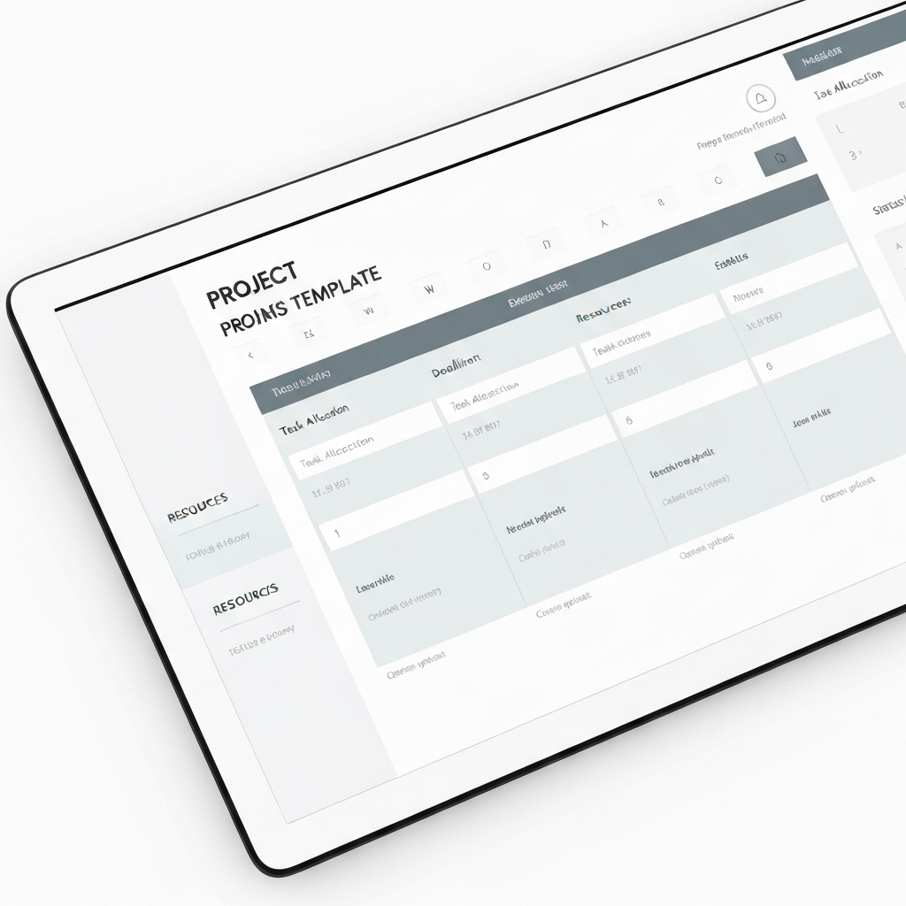 Automated Project Task Management Template Boosting Efficiency