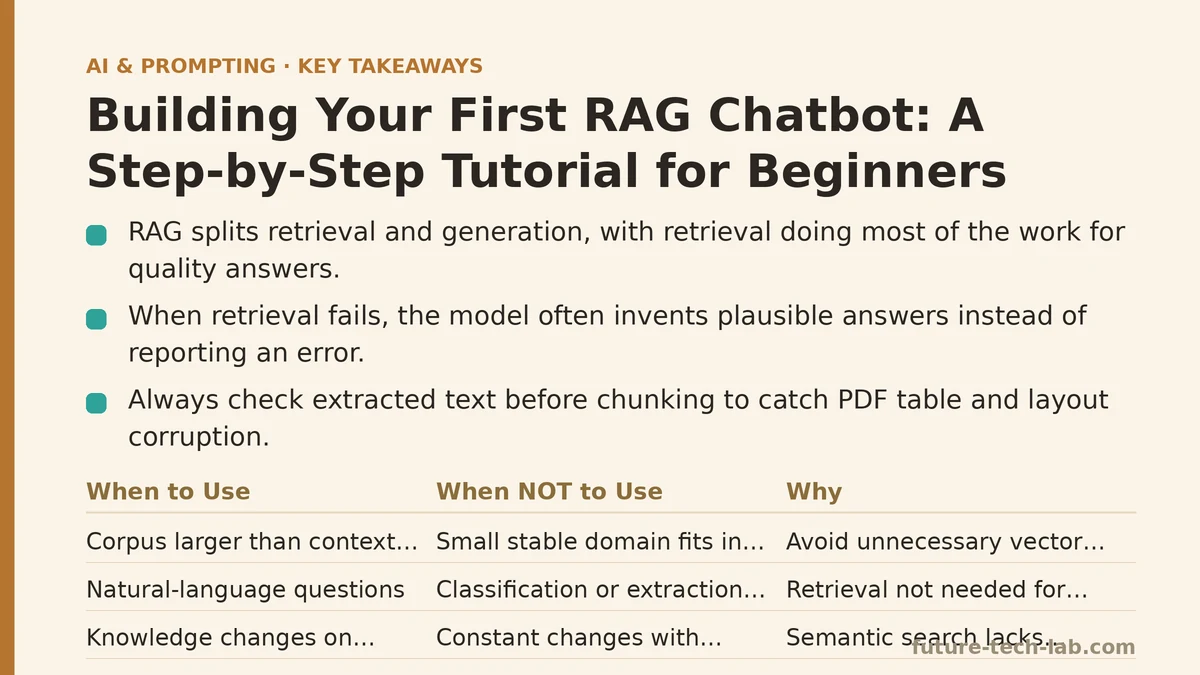 Building Your First RAG Chatbot: A Step-by-Step Tutorial for Beginners