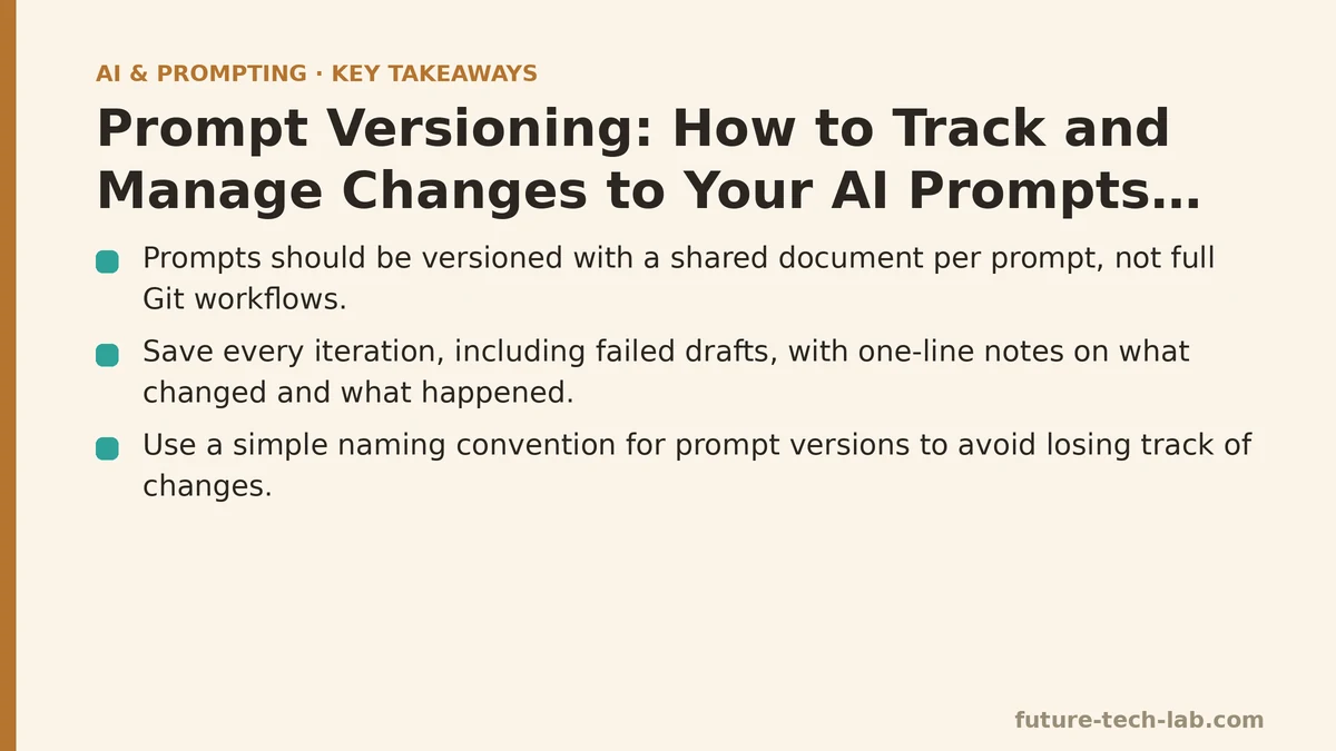 Prompt Versioning: How to Track and Manage Changes to Your AI Prompts Over Time
